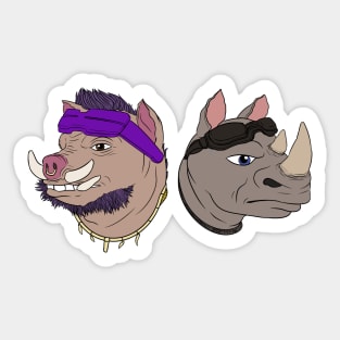 Bebop and Rocksteady Sticker